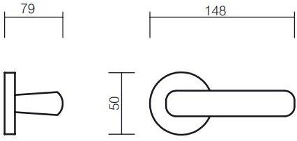 Pasini Ручка из латуни на розетке Galaxy 3051 - Вид №1