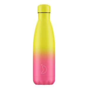 Термос 500 мл розовый с желтым Gradient Neon CHILLY'S BOTTLES ДИЗАЙНЕРСКИЕ 00-3947985 Желтый;розовый