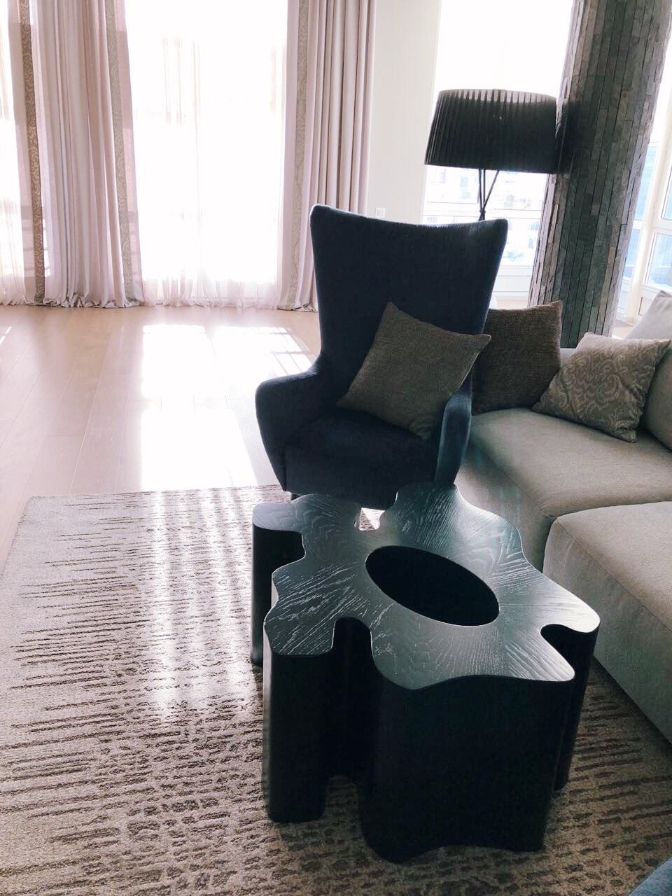 Журнальный столик деревянный фигурный орех "Пень" от Odingeniy ODINGENIY  178456 Орех;коричневый  - Вид №7