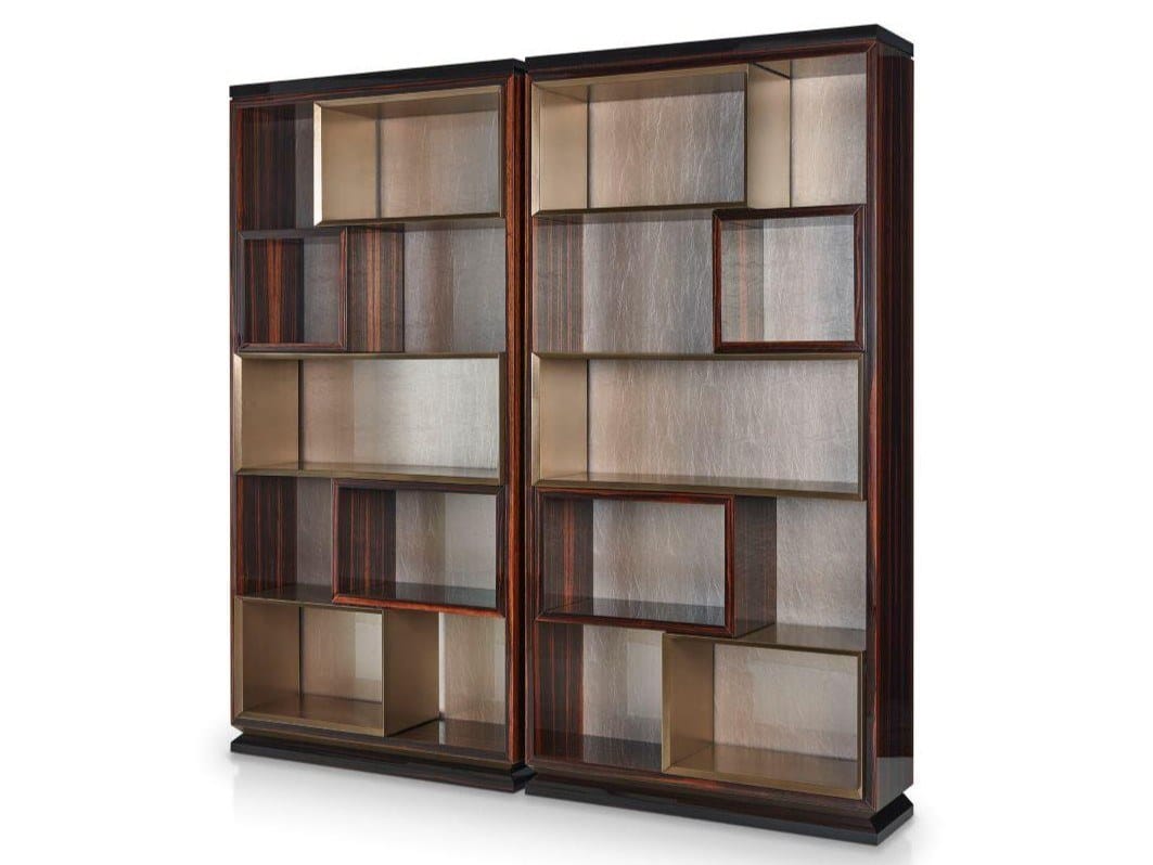 Книжный шкаф из черного дерева с освещением Sicis ARCH-00135769