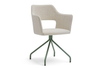 Тканевый мягкий поворотный стул