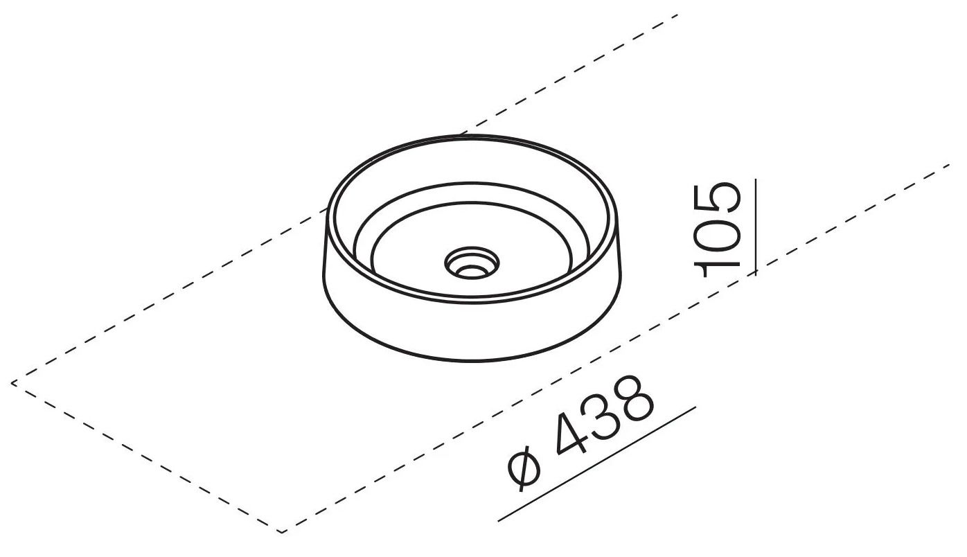 Круглый умывальник из литого стекла Agape MASSICCI ARCH-00067257 - Вид №10