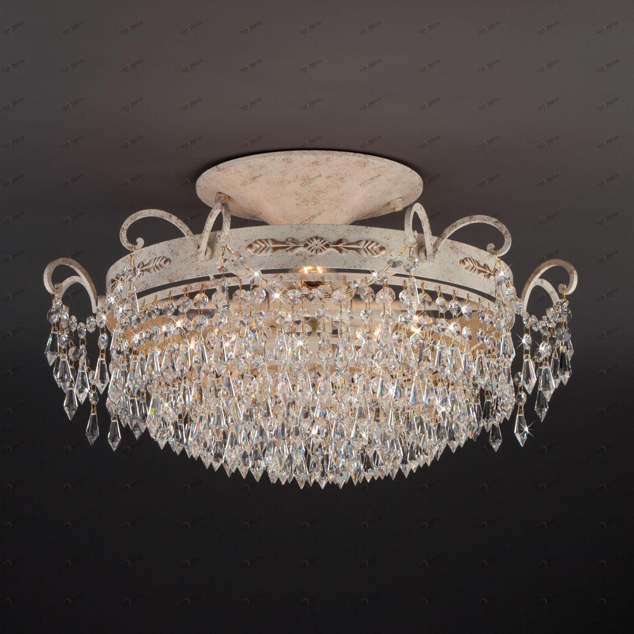 Потолочная люстра Bogates Empress 305/6 Strotskis BOGATES ДИЗАЙНЕРСКИЕ, EMPRESS 222741 Бежевый 