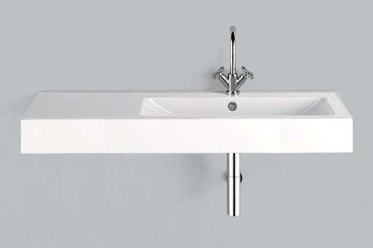 4289200401 Умывальник, wt.gr1250h.r, белая, противомикробное Alape серия GR 