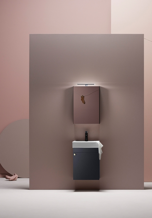 1580001 Go Шкаф Для Умывальника 450 Черный Hafa  Черный  - Вид №1