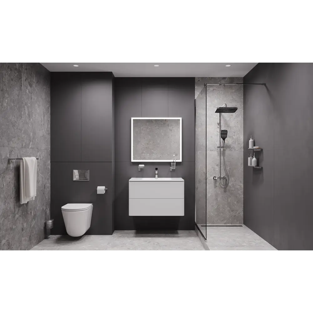 IDDIS Lahta - Настенный стакан для зубных щеток в стильном хроме 89379387 STLM-1579585 - Вид №2