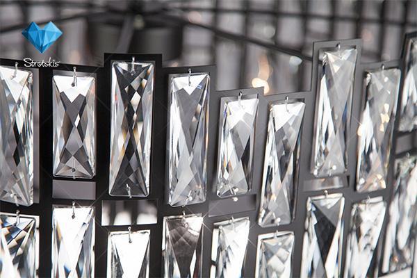 Подвесная люстра Bogates Frammenti 275/8 Strotskis BOGATES ДИЗАЙНЕРСКИЕ, FRAMMENTI 181621 Черный  - Вид №2