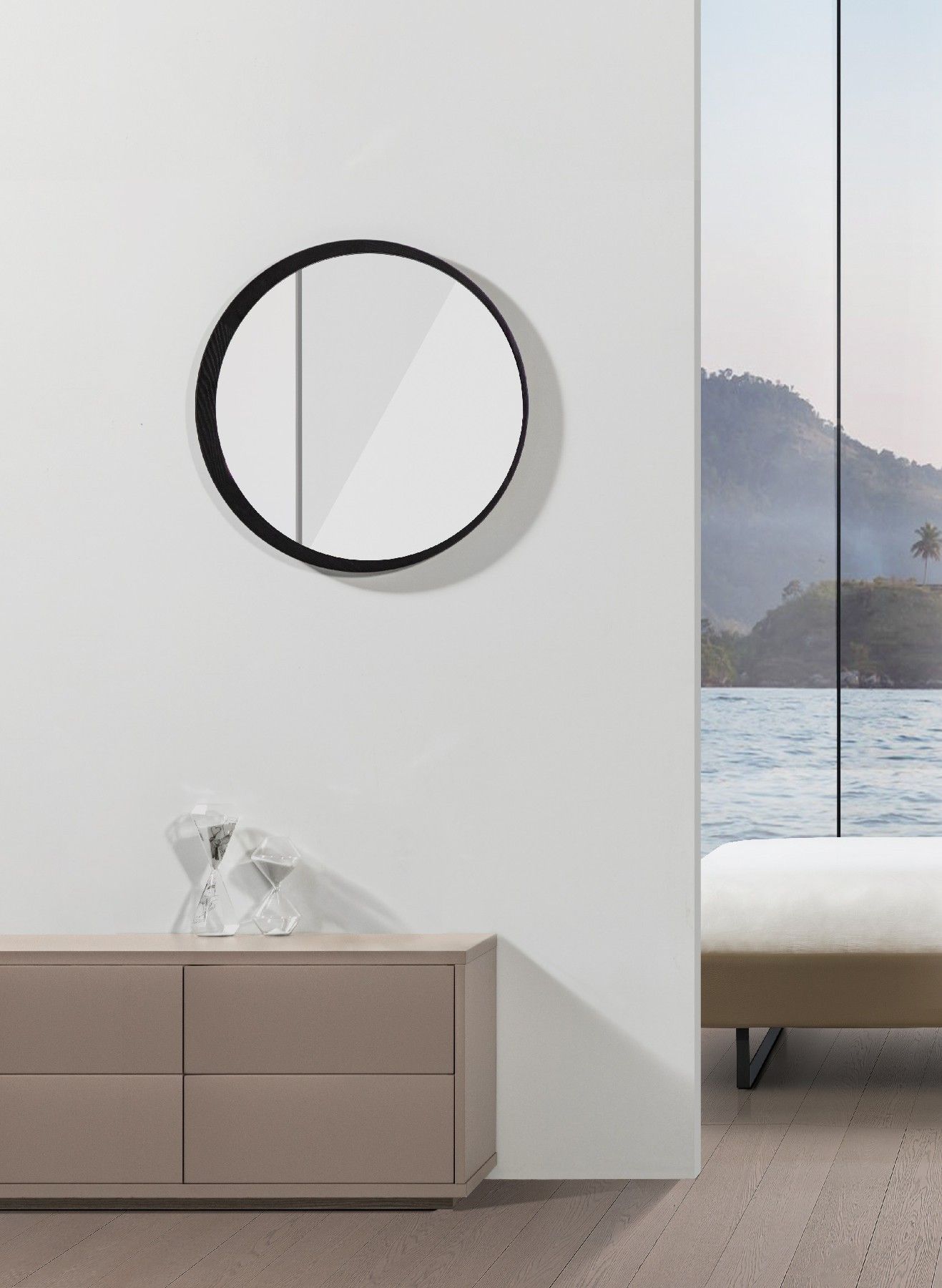 Настенное зеркало с круглой рамой CAMERICH CHARM ARCH-00033523 - Вид №1