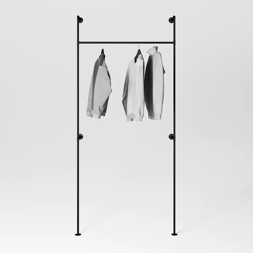 Комплект системы хранения Larvij PIPE01 7.5x100.5x8.5 см цвет черный STLM-2071152