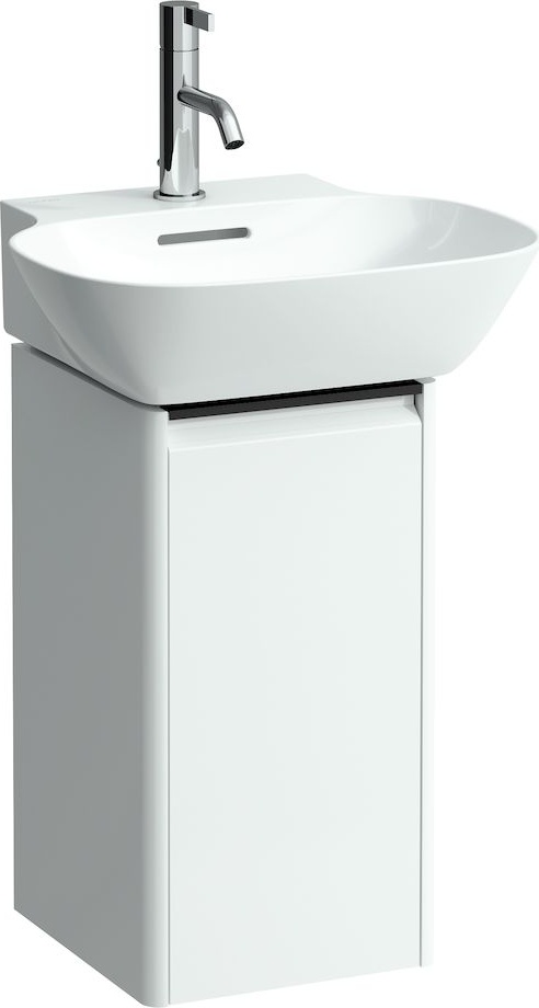 H4030141102631 Шкафчик под раковину , 1 дверца, крепление на петли справа, 1 внутренняя полочка, ручка черный алюминий LAUFEN PRO