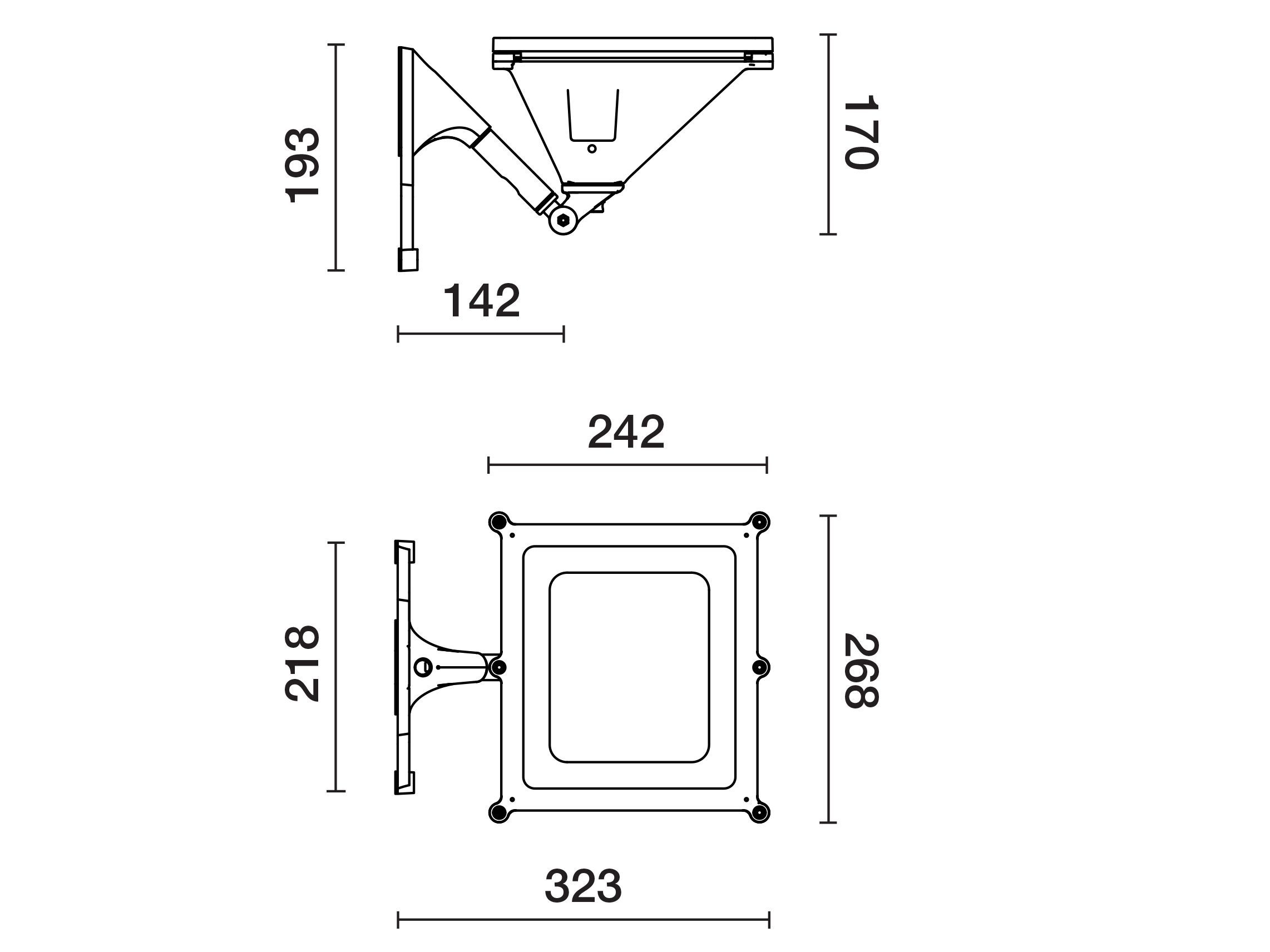 Литье под давлением алюминиевый светодиодный настенный светильник с диммером iGuzzini слиток ARCH-00150120 - Вид №1