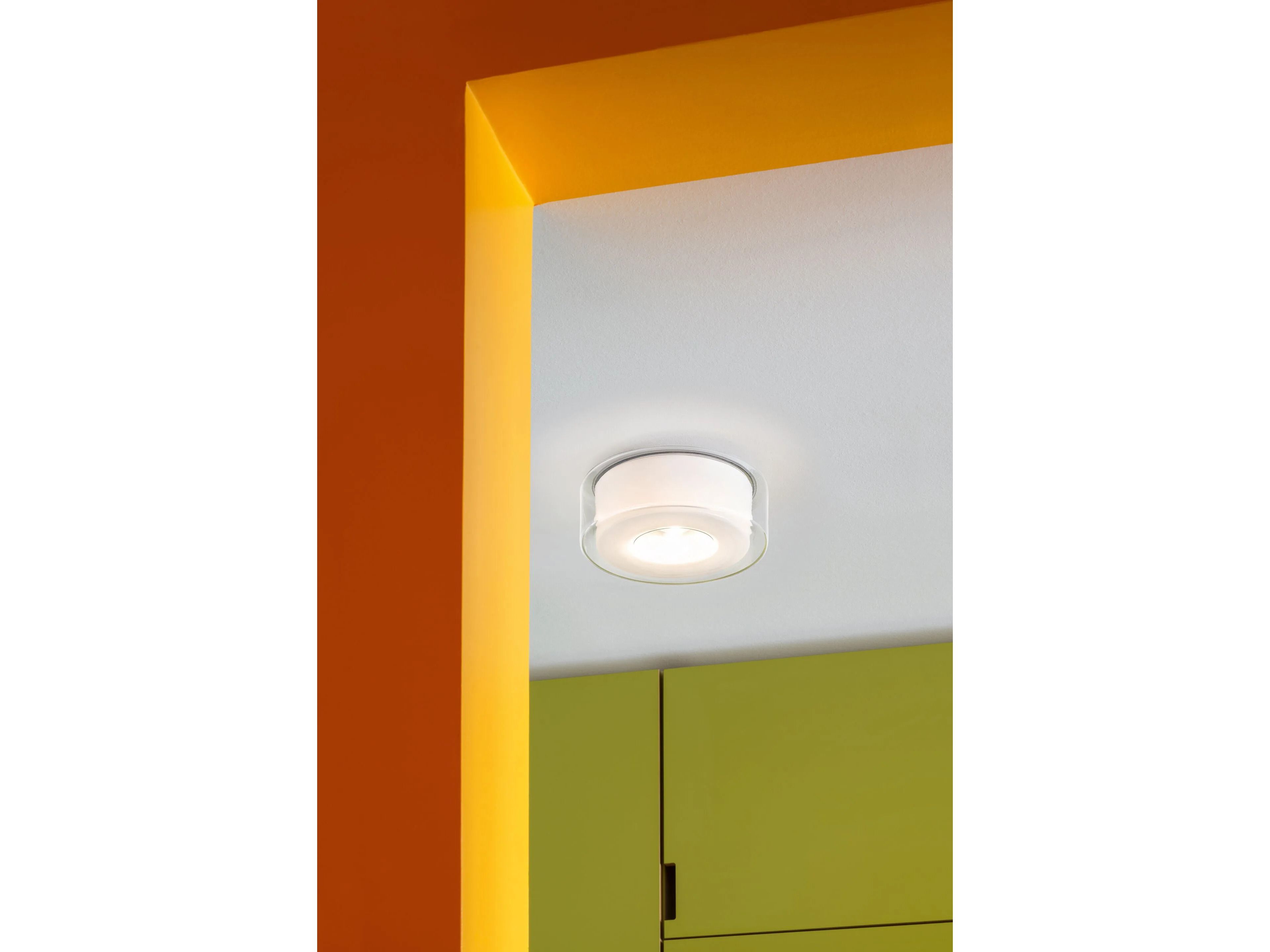 Алюминиевый и стеклянный светодиодный потолочный светильник serien.lighting керлинг ARCH-00011696 - Вид №3