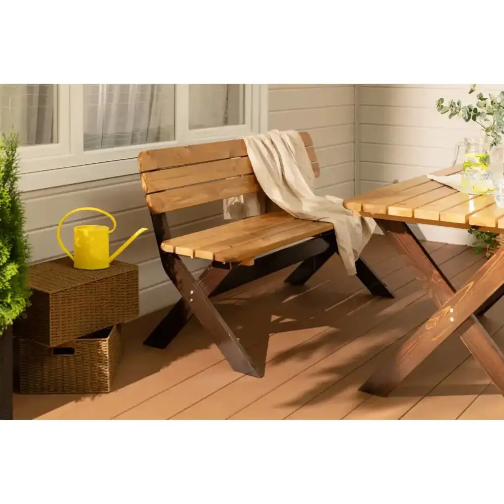 Уличная скамья Аттерия 148x61x89 см бежевая Santreyd 89354329 STLM-1333162 - Вид №4