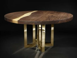 Il Pezzo Mancante Круглый стол из ореха на заказ Il pezzo 6