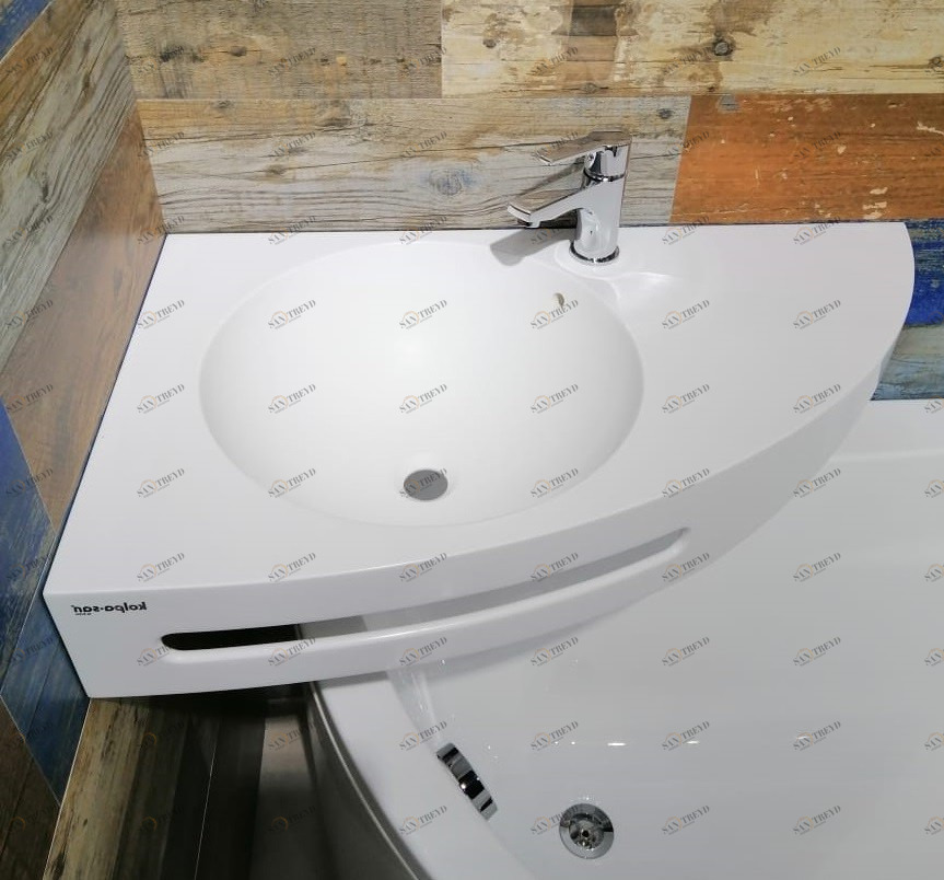 00930 Подвесная раковина настенная овальная Kolpa-San  белая 