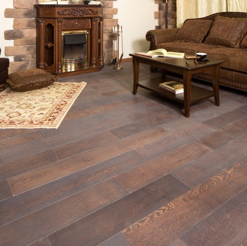 Инженерная доска Montblanc Дуб/Дуб Эль Каса Дуб с брашью (Текстурированная) 500-1800х180 мм 2600400104 - Вид №2