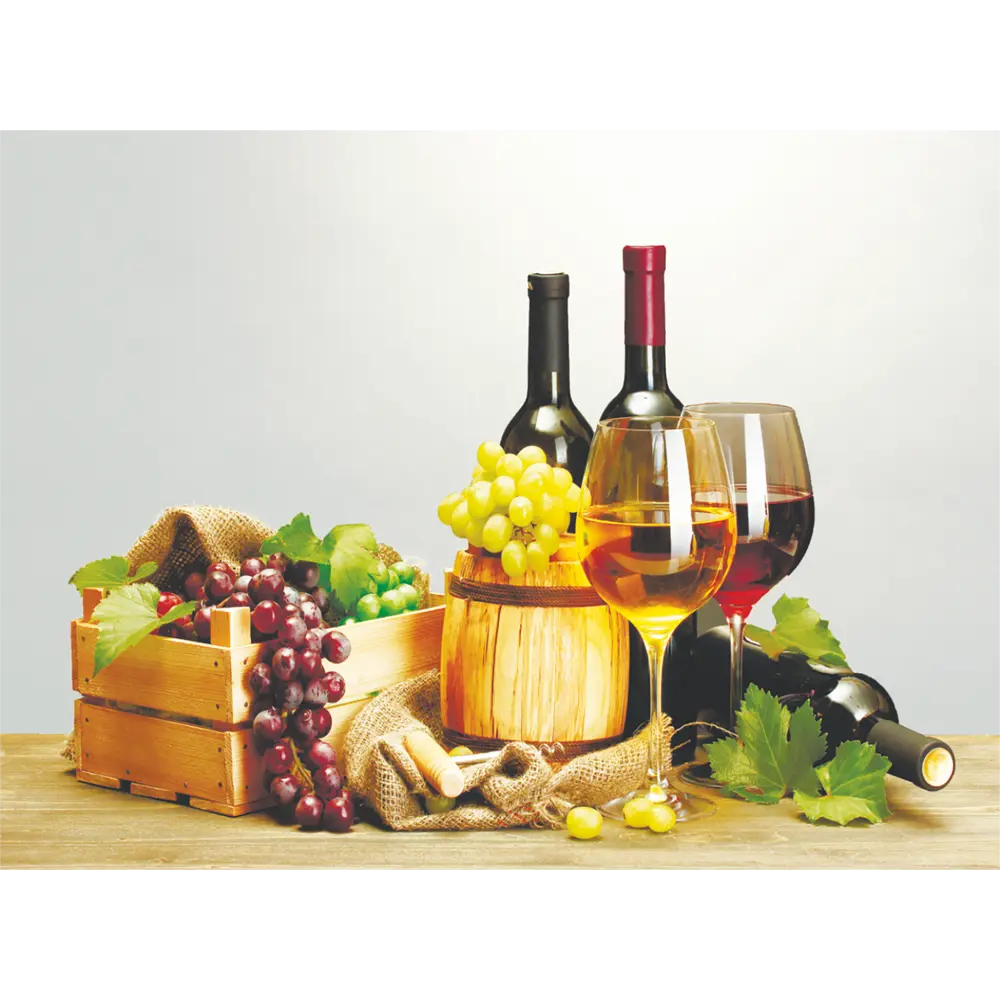 Фотообои Вино бумажные 140x100 см Симфония STLM-2029653
