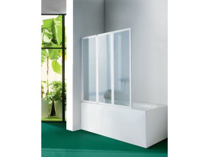 Стеклянная складная стена для ванны