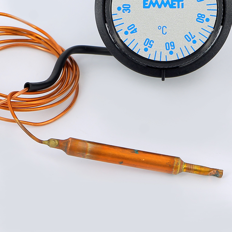 Термостат регулировочный капиллярный 16А, 400В EMMETI с трубкой 1000мм 02016014 - Вид №1