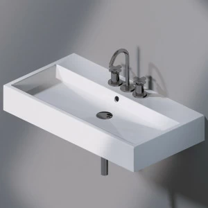 L278T1R3V4.100 Подвесная раковина настенная прямоугольная A. e T. Italia  белая