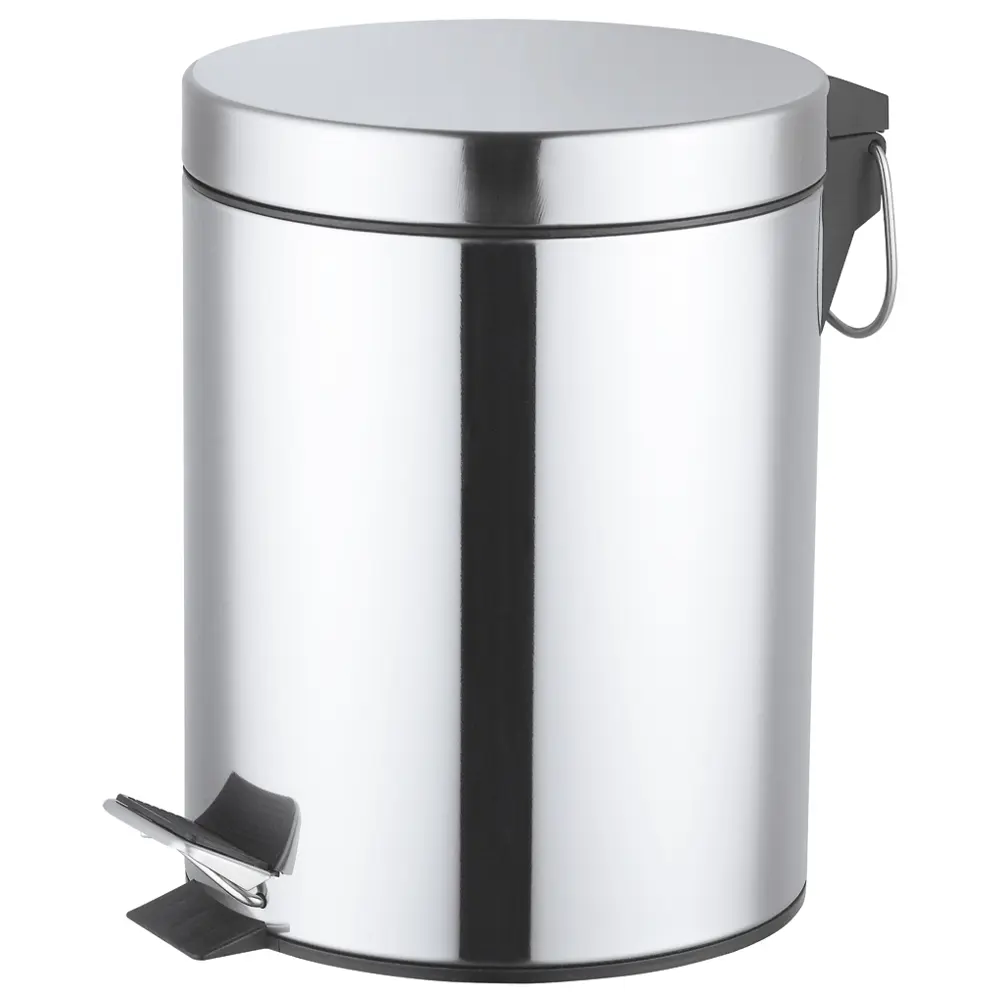 Контейнер для мусора для ванной KONSENSA Терни 5 л сталь цвет хром STLM-2094307 - Вид №4