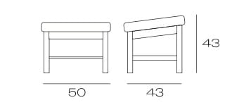 Подножка из бука Vergés Mediterránea ARCH-00004128 - Вид №2