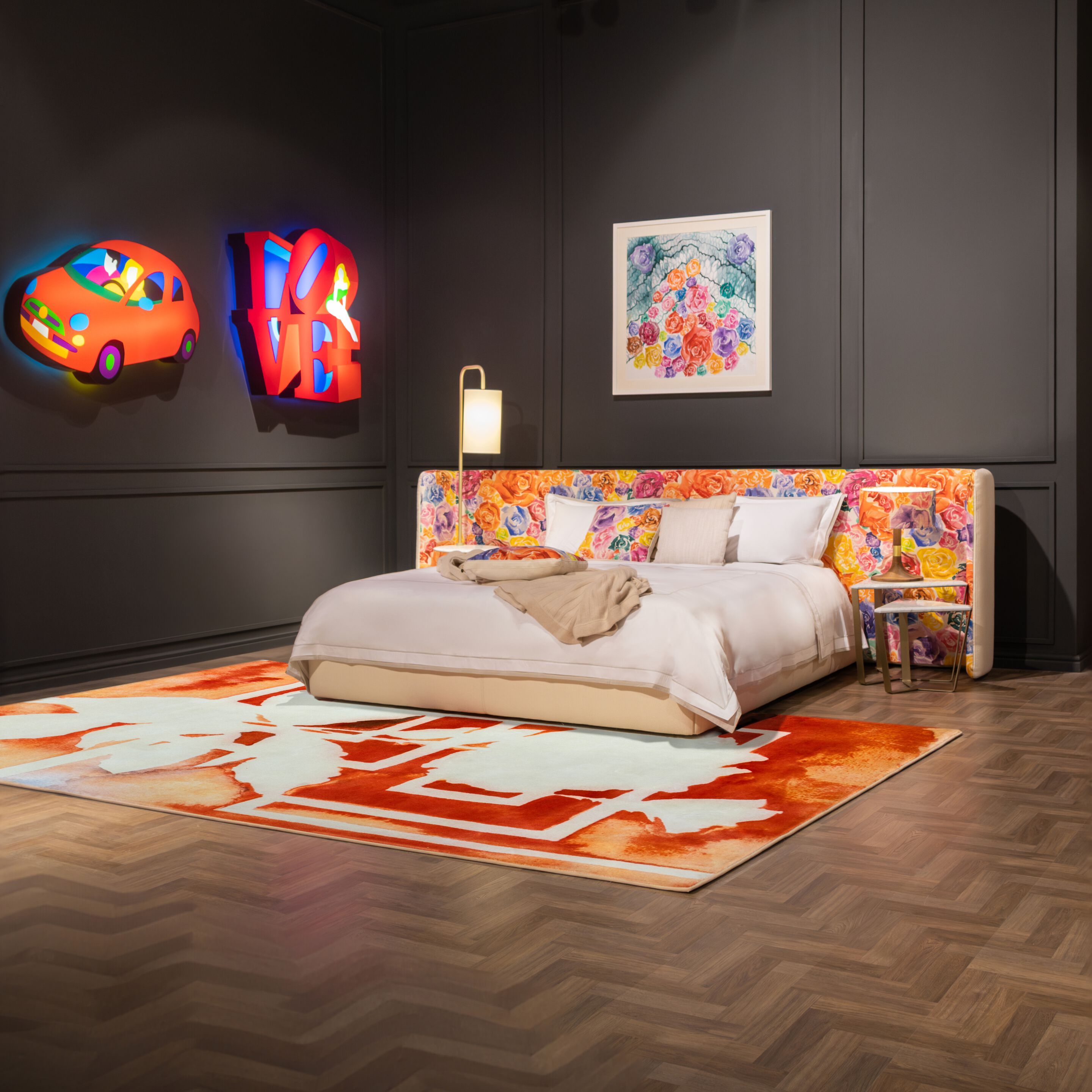 Двуспальная кровать из ткани с мягким изголовьем Formitalia LEJLA LARGE ARCH-00089098 - Вид №1