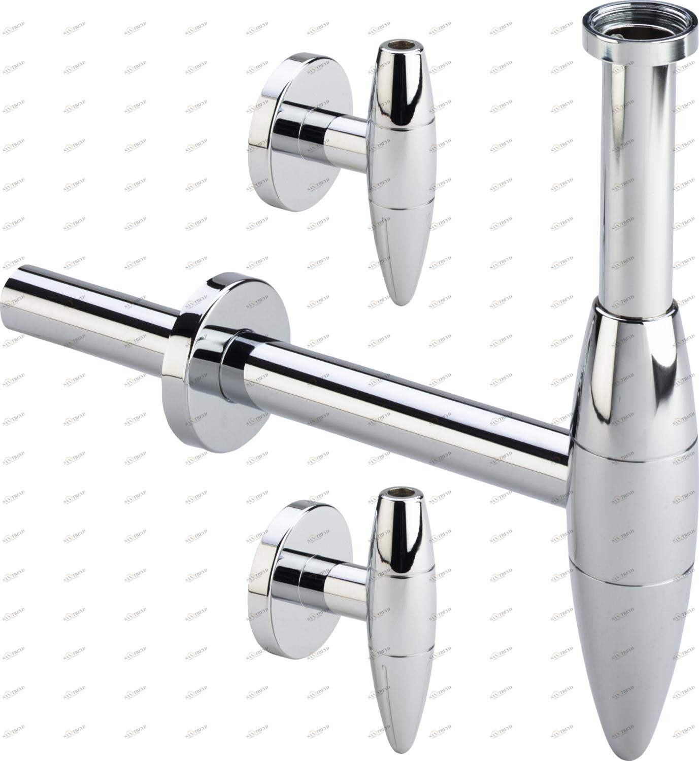 Канализационная арматура  Сифоны для умывальников и биде  Сифоны и выпуски для умывальников  Трапы VIEGA 490 621 1) Модель 5788.3 