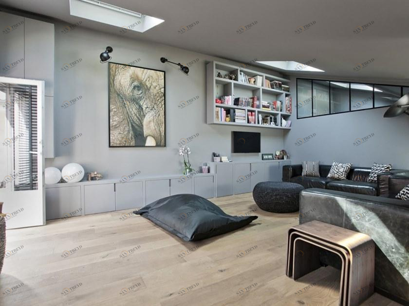 Signature Parquet Плавающий брашированный дубовый паркет Old story 250516