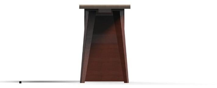 TrackDesign Консоль из стали и дерева с полками  Tt0677000  - Вид №9