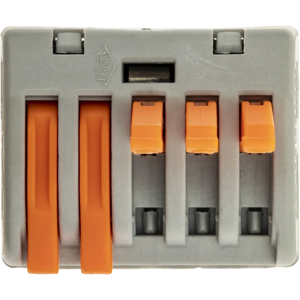 84746779 Клеммы соединительные монтажные с рычажком Duwi СМК 222-415 5-проводные 4мм² серые 20шт 26747 8 STLM-1106498  - Вид №6