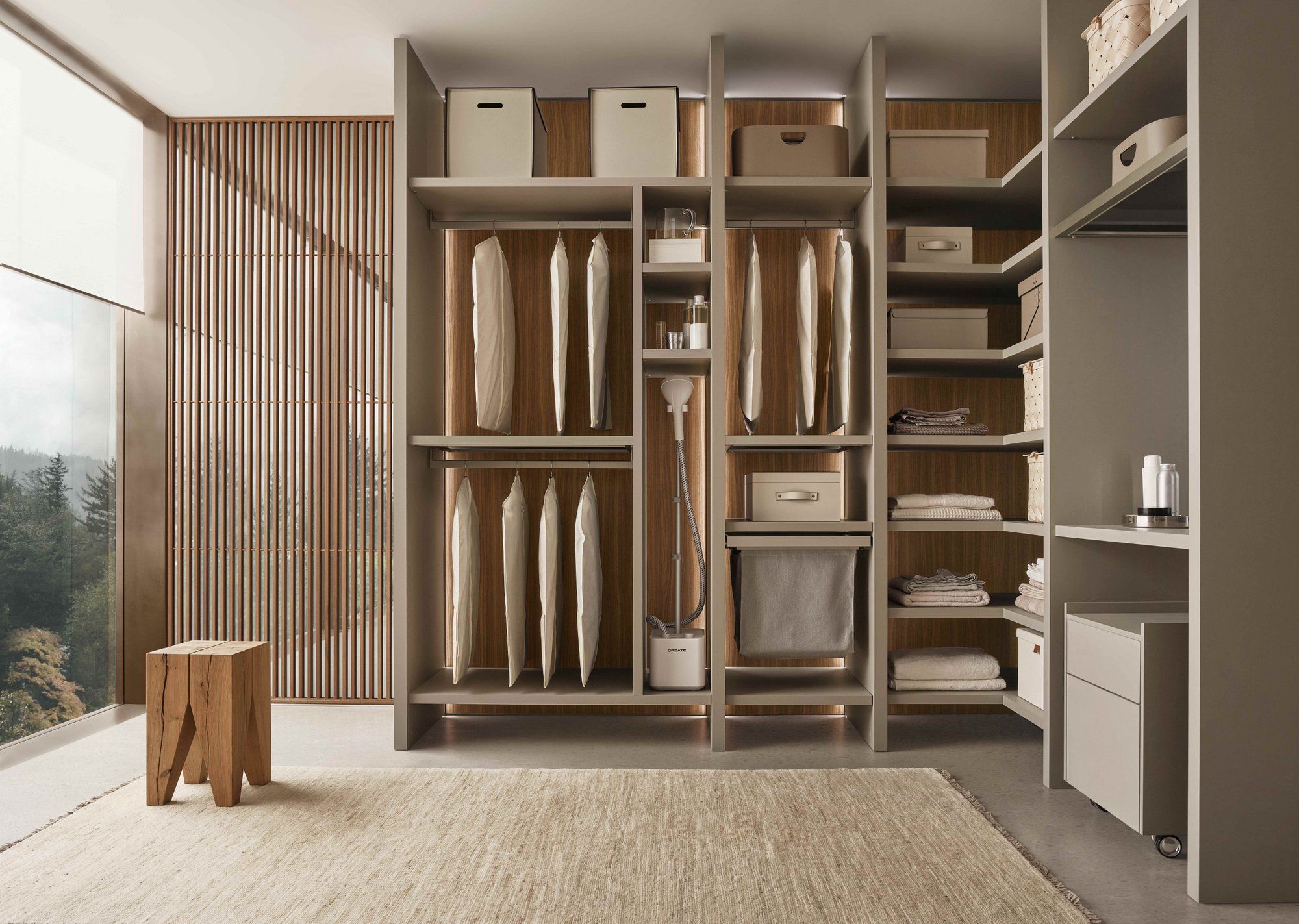 Кухня без ручек на заказ с полуостровом ERNESTOMEDA знак ARCH-00140912 - Вид №11