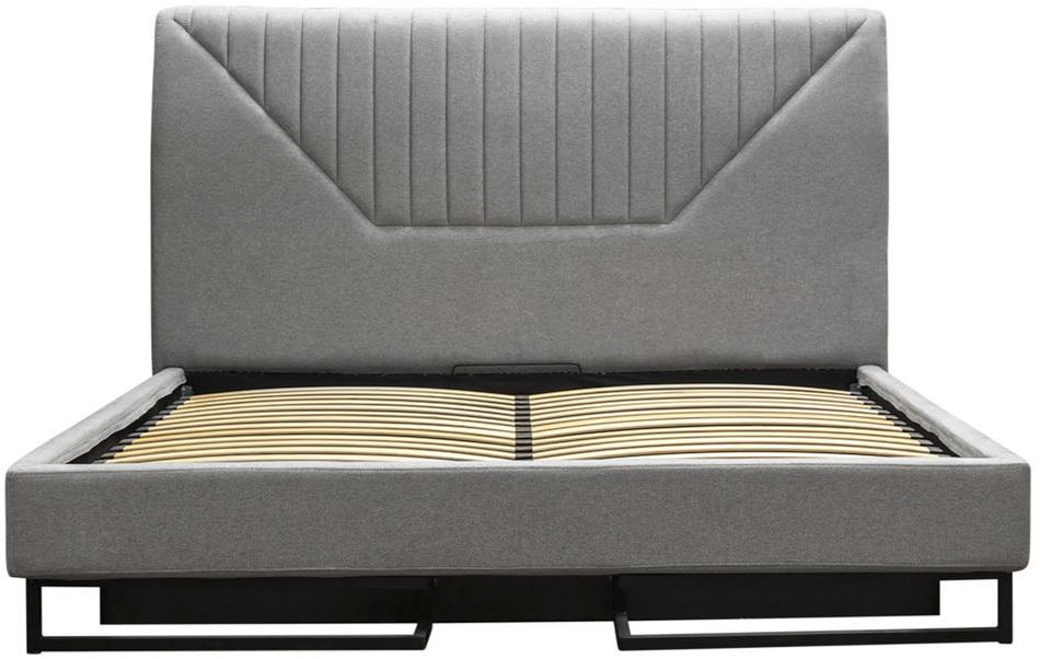 30647 Кровать с ортопедическим основанием и ящиком 1.4 Loft Alberta Стоун R-HOME 401720456h_Стоун - Вид №1