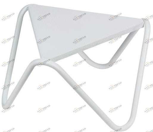 Lafuma Mobilier Низкий треугольный садовый журнальный столик из стали Opale Lfm2947