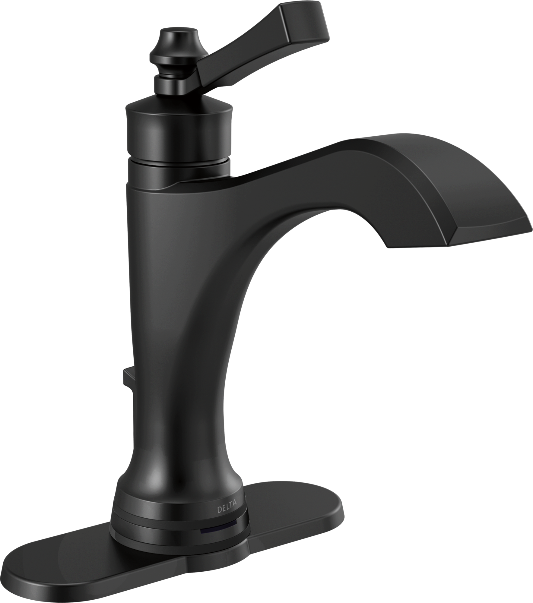 556T-BL-DST Смеситель для ванной Touch20.xt с одной ручкой Delta Faucet Dorval Матовый черный  - Вид №1