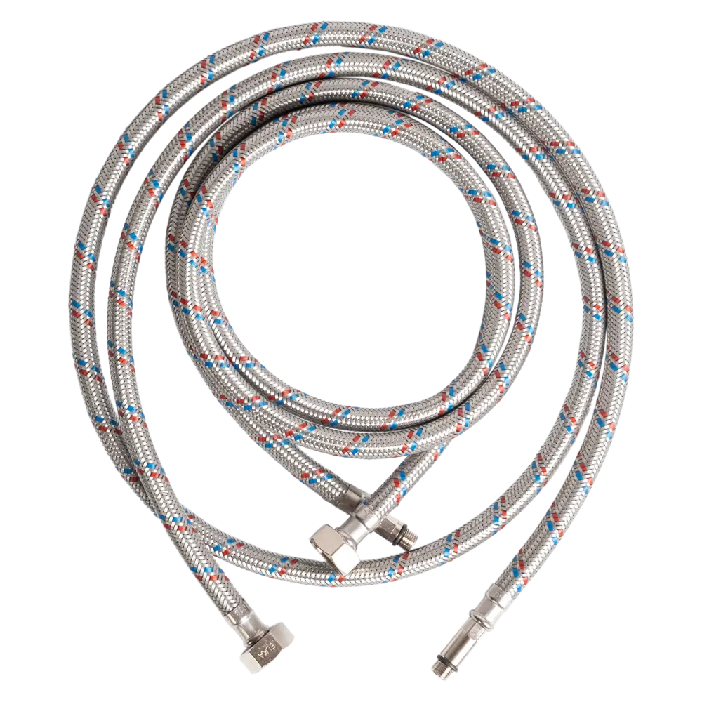 Гибкая подводка для смесителя Elka 1/2" 150 см наружная-внутренняя резьба STLM-2210178 - Вид №1
