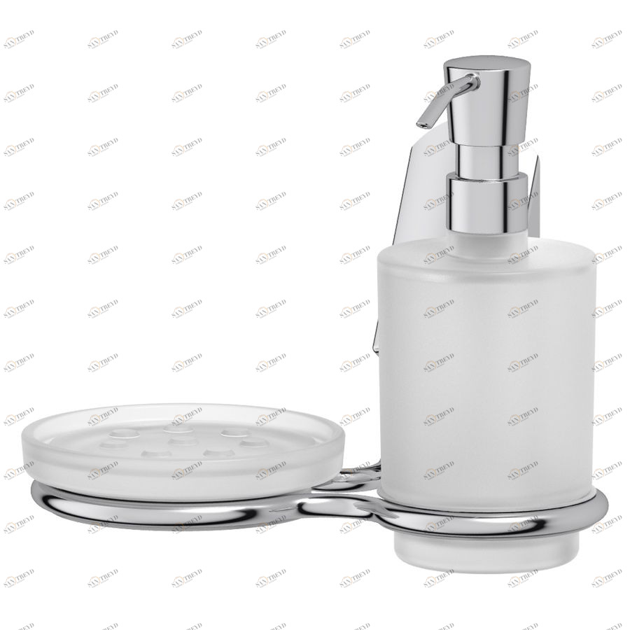 Держатель с дозатором жидкого мыла и мыльницей Santreyd APO 010