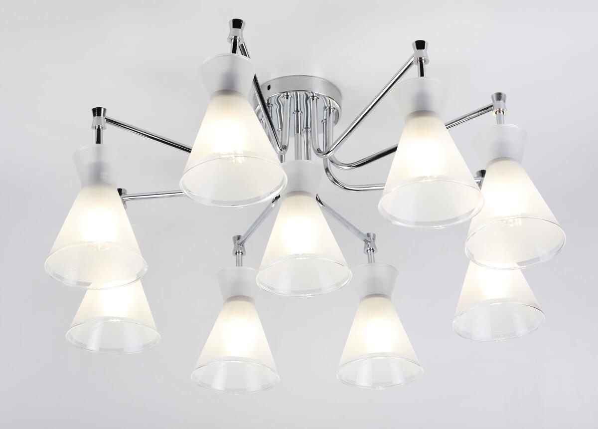 Потолочная люстра Rivoli Sospiro 3028-309 RIVOLI ДИЗАЙНЕРСКИЕ, SOSPIRO 336936 Хром;белый  - Вид №2