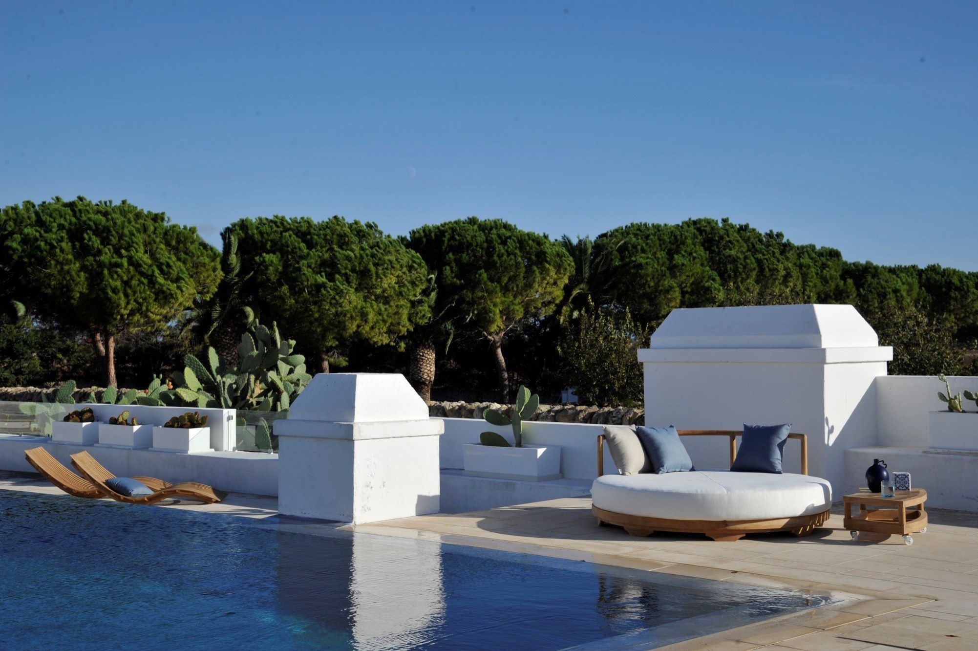 Садовая кровать из акрила и тика Unopiù Pevero ARCH-00132400 - Вид №5