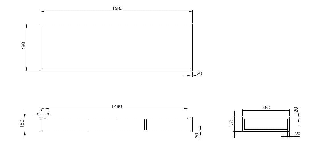 Металлическая подставка для раковины Azzurra Ceramica MISURA ARCH-00142997 - Вид №7