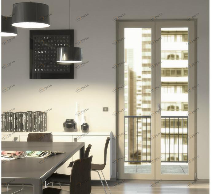 NAVELLO Распашная французская дверь из дерева - алюминия City sun-id-1442295