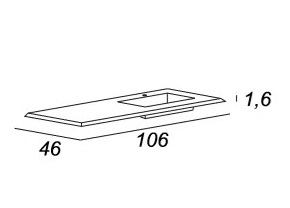Мебель для ванной CEZARES BELLAGIO 105 Pink Stone - Вид №9