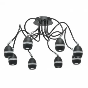 Потолочная светодиодная люстра De Markt Этингер 7 704016208 DE MARKT ДИЗАЙНЕРСКИЕ, ЭТИНГЕР 184340 Черный