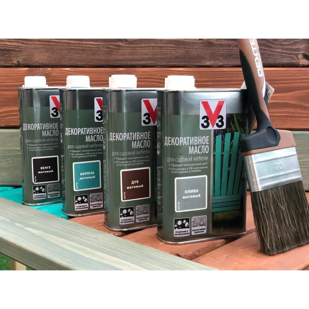 Масло для садовой мебели цвет олива 0.5 л V33 STLM-2017909 - Вид №5
