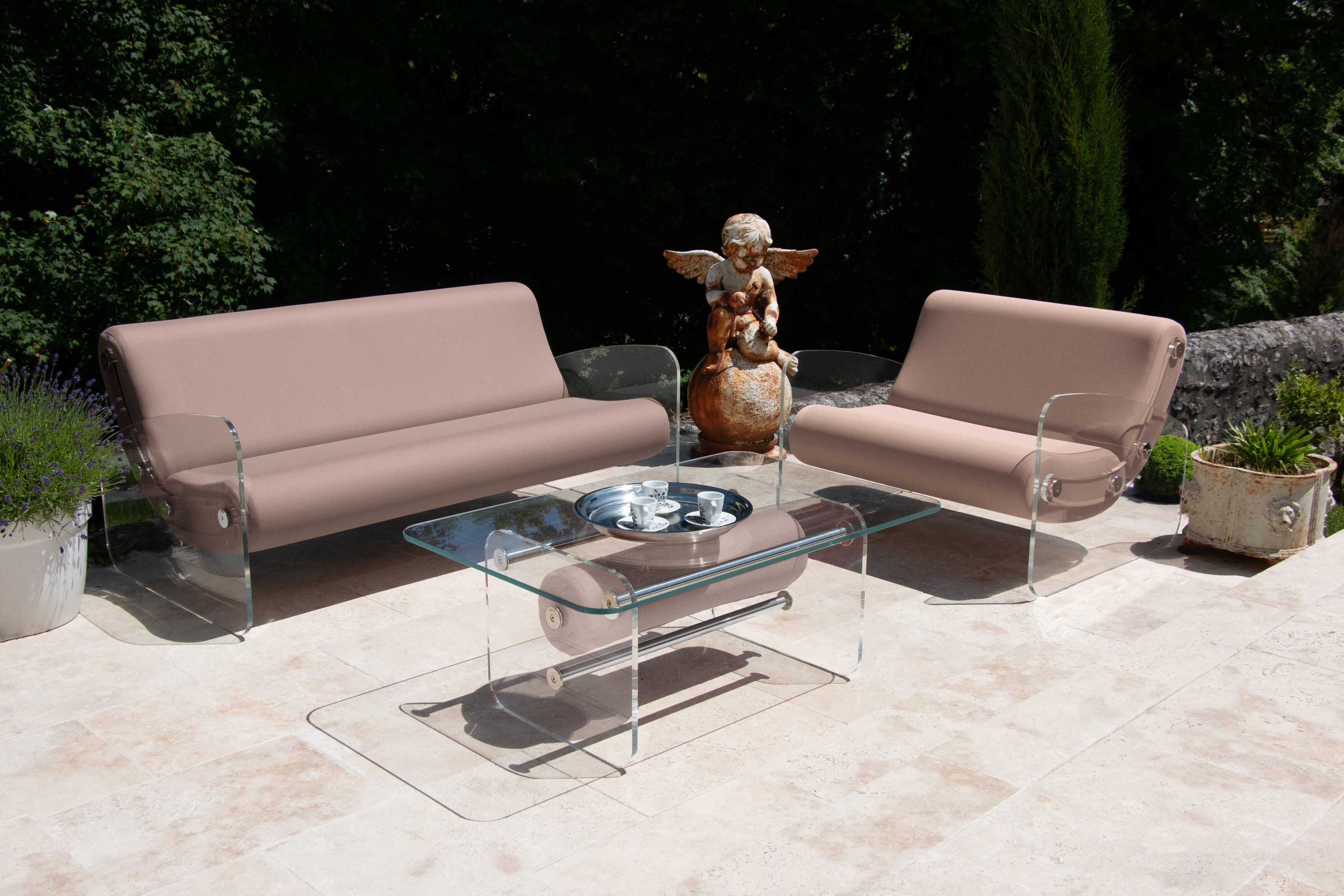 Кресло из ПММА и ткани с подлокотниками KUUMO MW03 ARCH-00044587 - Вид №3