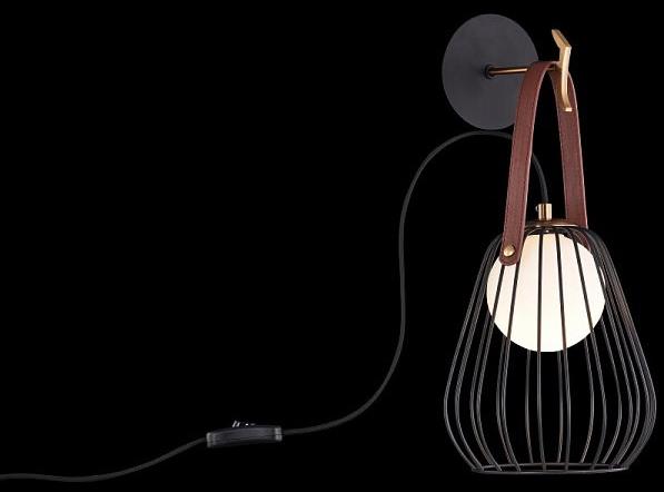 MAYTONI Настенный светильник из кожи Indiana Mod544wl - Вид №5