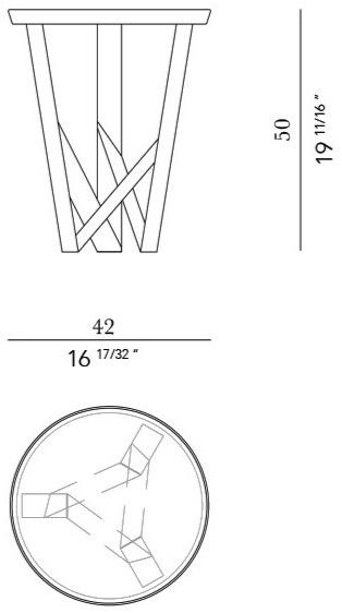 ROSSATO ARREDAMENTI Круглый журнальный столик Home sun-id-1432058 - Вид №3