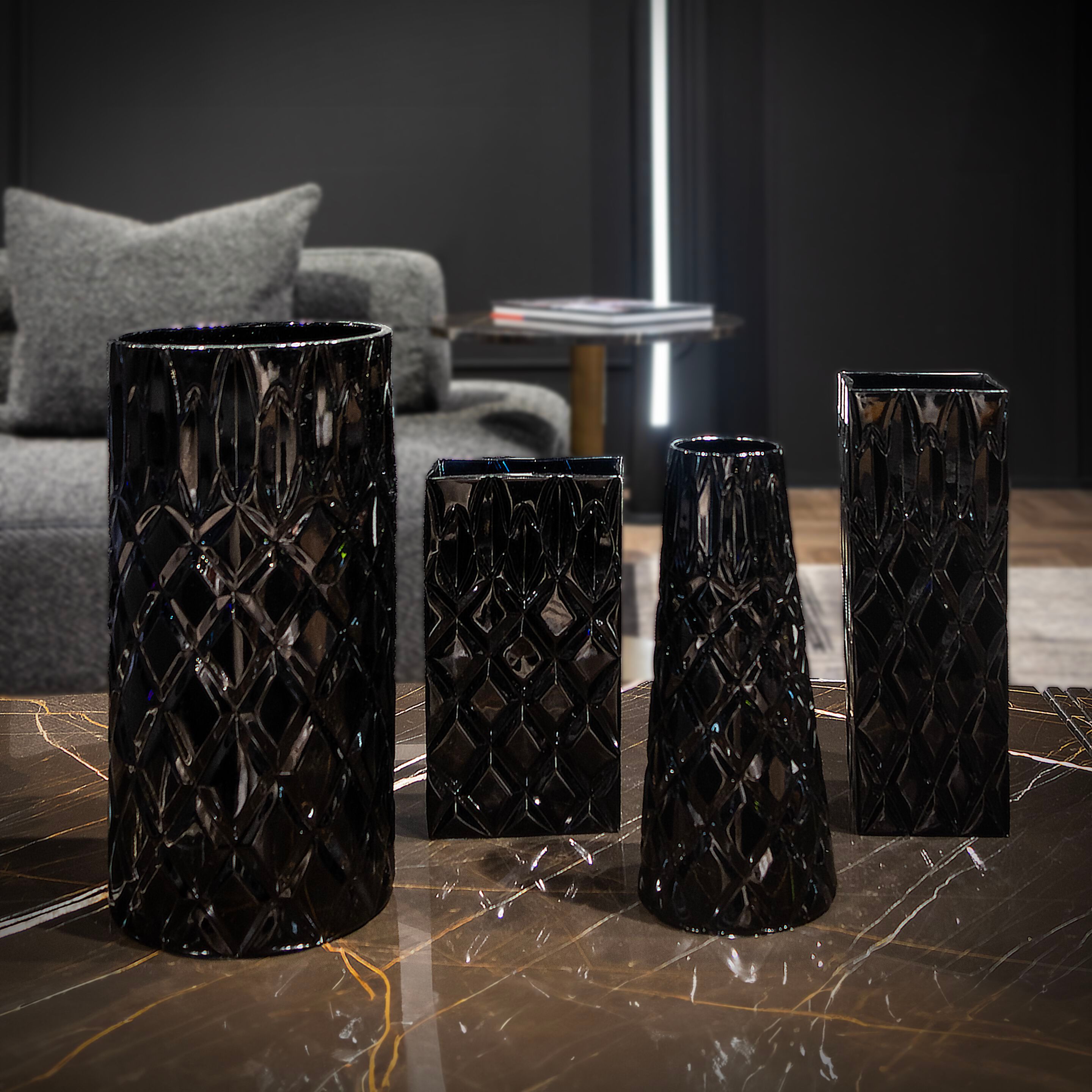 Круглая ваза ручной работы из выдувного хрусталя Formitalia DIDI Collection ARCH-00121232 - Вид №2