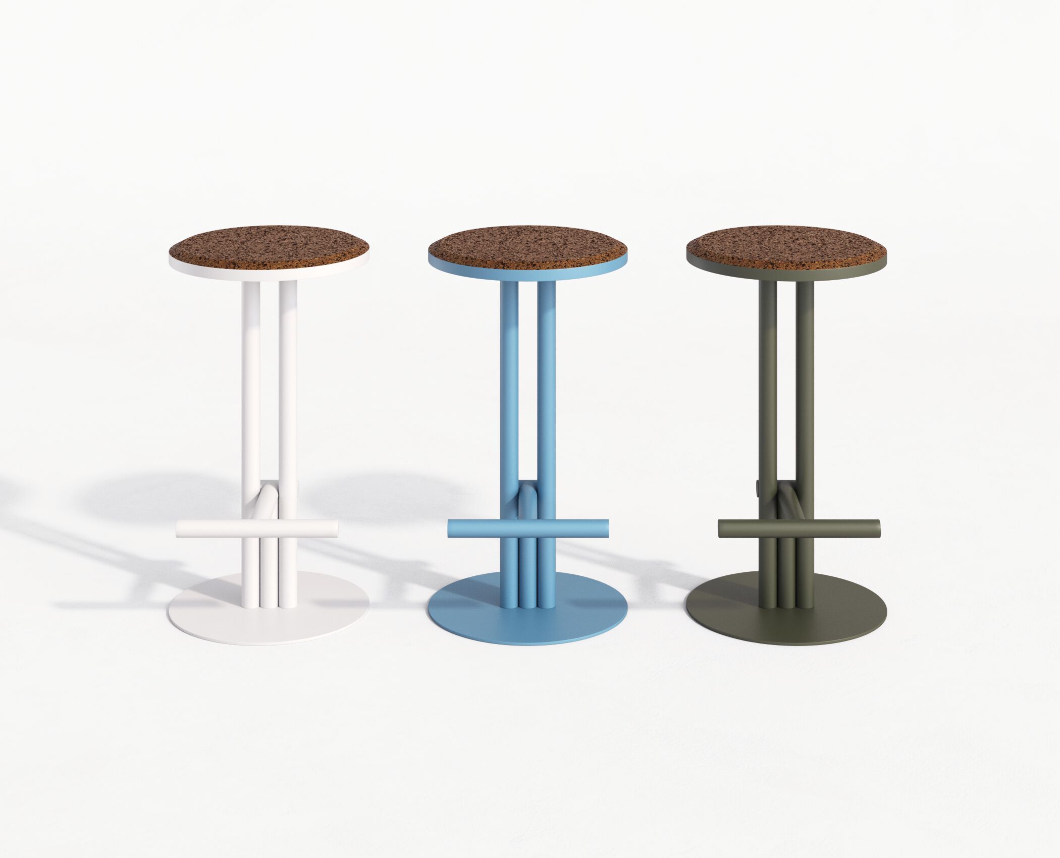 Высокий садовый стул из стали и пробки Joyf точка ARCH-00075648 - Вид №16