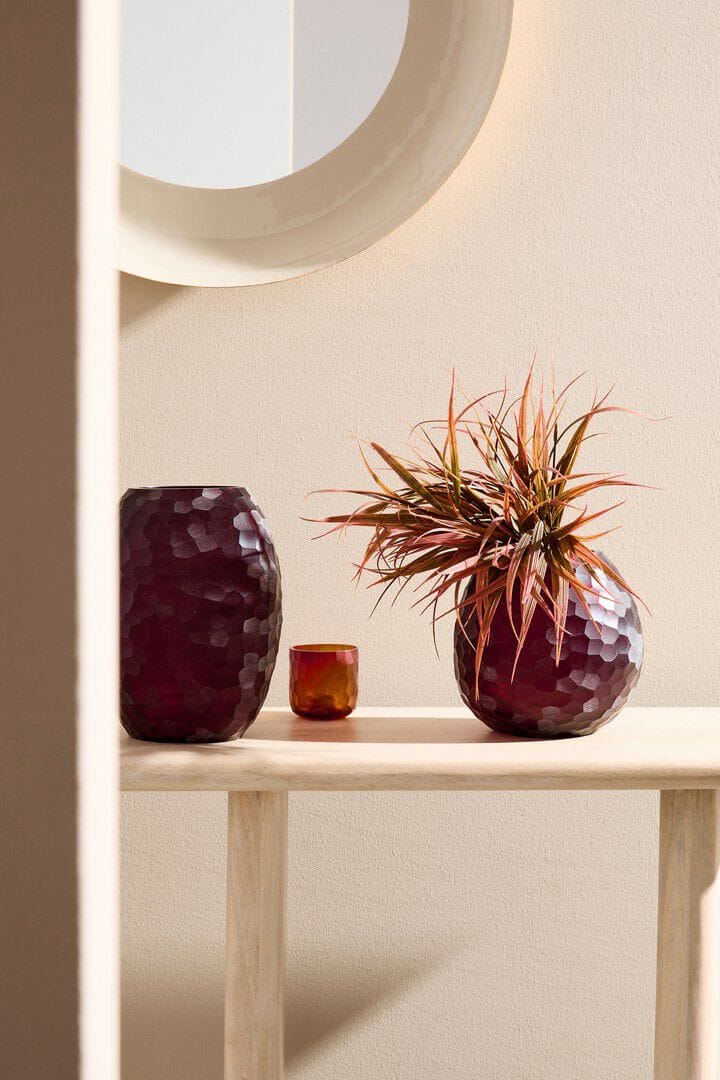 Стеклянная круглая ваза ручной работы BIZZOTTO SAMPUR ARCH-00060149